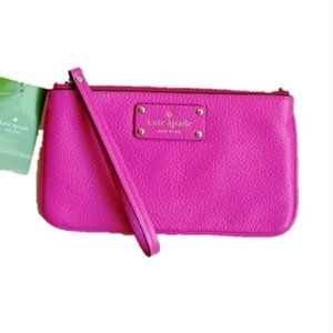 NWT Kate Spade Zippered Chrissy Berkshire Road Snapdragon Wristlet